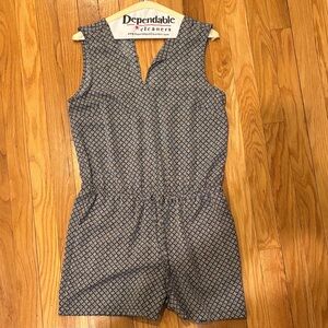 Women’s Banana Republic Black & White Patterned Romper